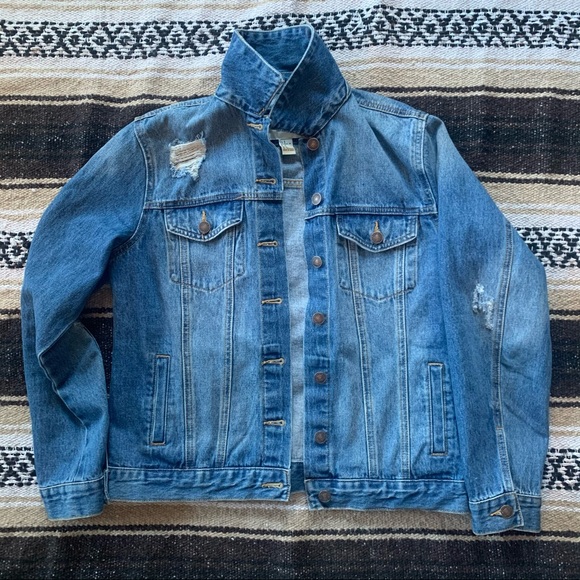 Denim jacket with Harley Davidson back patch - Picture 7 of 7